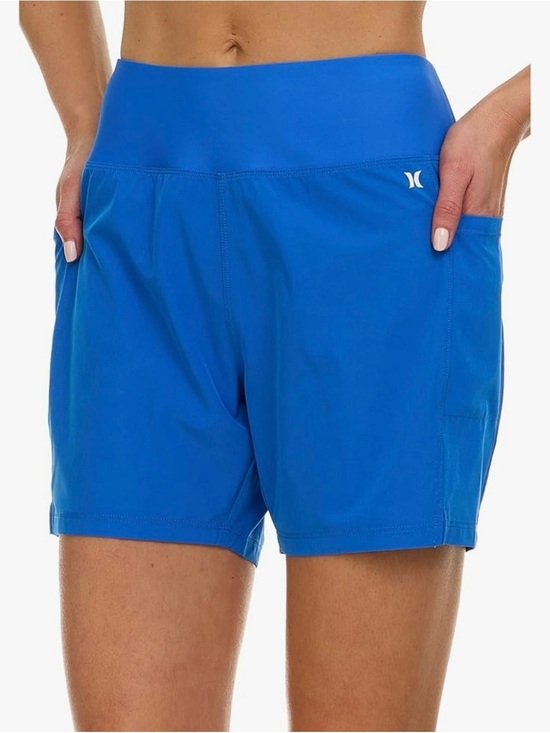 Hurley Other - Hurley Women’s High‑Waisted Swim Shorts • Size S • NWT • 5" Inseam